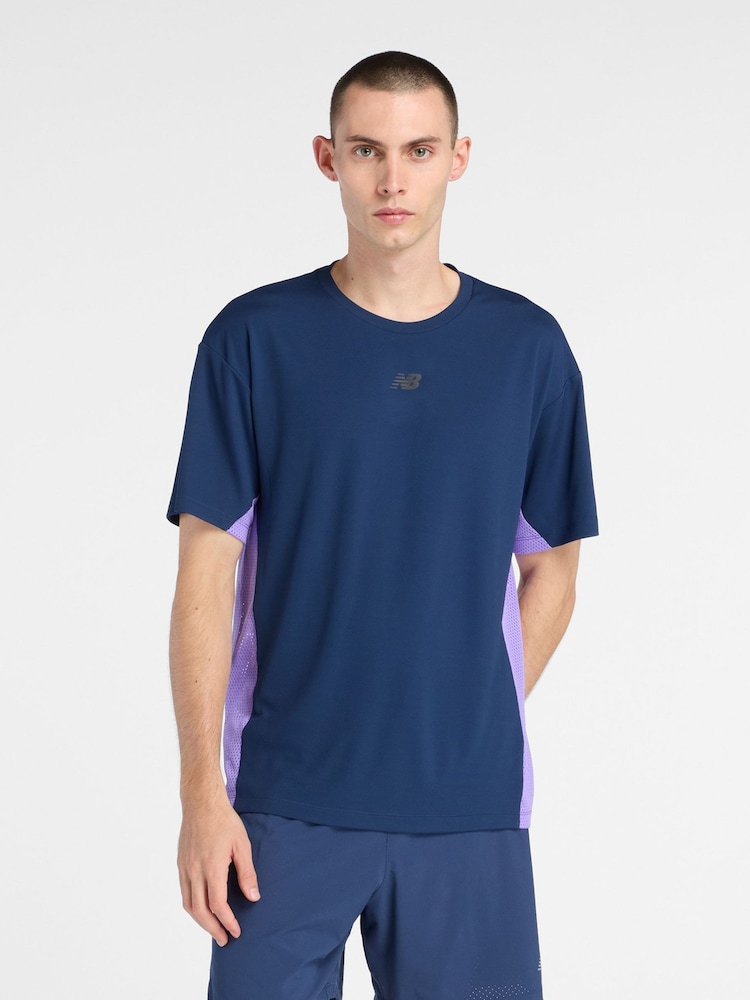 New Balance Teal Blue Fast Days T-Shirt - Image 1 of 6