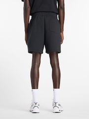 New Balance Black Reimagined 7inch Fleece Shorts - Image 2 of 7