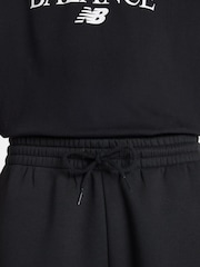 New Balance Black Reimagined 7inch Fleece Shorts - Image 5 of 7