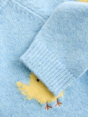 Blue Chick Knitted Crew Neck Jumper (3mths-7yrs) - Image 8 of 9