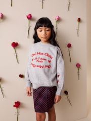 Grey/Red Graphic - سويت شيرت (3-16 سنة) - صورة 1 من 4