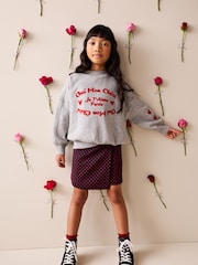 Grey/Red Graphic - سويت شيرت (3-16 سنة) - صورة 2 من 4