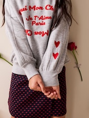 Grey/Red Graphic - سويت شيرت (3-16 سنة) - صورة 3 من 4