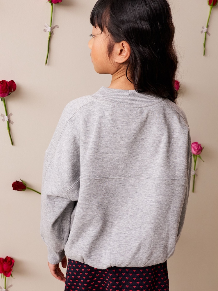 Grey/Red Graphic - سويت شيرت (3-16 سنة) - صورة 4 من 4