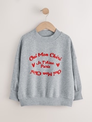 Grau/Rot mit Grafik - Sweatshirt (3–16 J.) - Bild 5 von 8