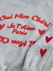 Grau/Rot mit Grafik - Sweatshirt (3–16 J.) - Bild 7 von 8