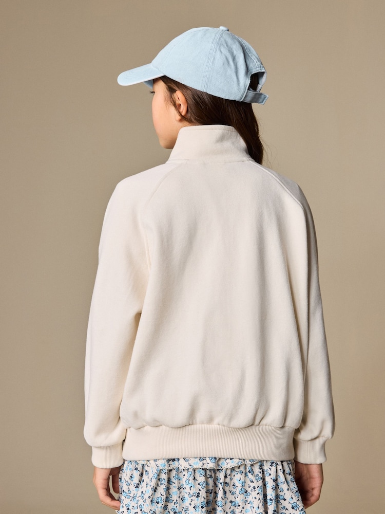 Cream Quarter Zip Sweatshirt (3-16yrs) - Image 4 of 4 Cream Quarter Zip Sweatshirt (3-16yrs) - Image 4 of 4