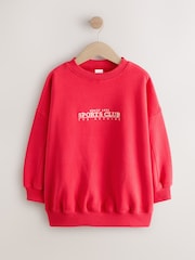 Red Embroidered Detail Sweatshirt (3-16yrs) - Image 5 of 8