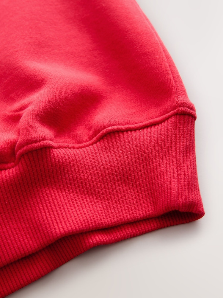 Red Embroidered Detail Sweatshirt (3-16yrs) - Image 8 of 8