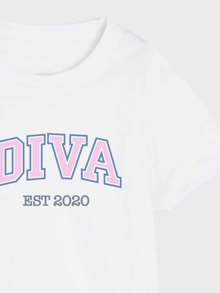 Personalised Girls Diva Pyjamas by Stitch Style - Image 2 of 4