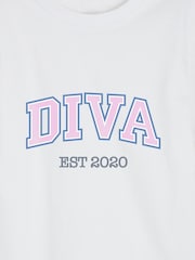 Personalised Girls Diva Pyjamas by Stitch Style - Image 4 of 4