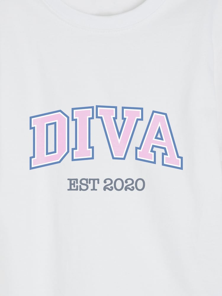 Personalised Girls Diva Pyjamas by Stitch Style - Image 4 of 4
