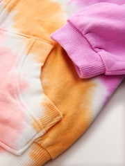 Pink Multi Tie Dye - هودي بسحاب كامل (3-16 سنة) - صورة 7 من 8