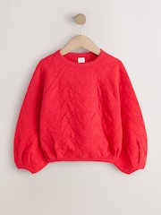 Red Heart Quilted Sweatshirt (3-16yrs) - Image 6 of 9