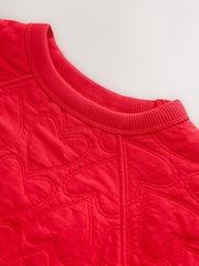 Red Heart Quilted Sweatshirt (3-16yrs) - Image 8 of 9
