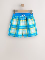 Multicoloured Check Printed Swim Shorts (3-16yrs) - Image 5 of 9