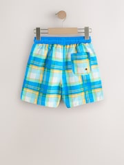 Multicoloured Check Printed Swim Shorts (3-16yrs) - Image 6 of 9