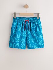 Blå - Tryckta badshorts (3-16år) - Bild 5 av 8