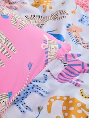Blue Safari Animals Duvet Cover and Pillowcase Set - Image 2 of 3