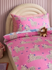 Blue Safari Animals Duvet Cover and Pillowcase Set - Image 4 of 7