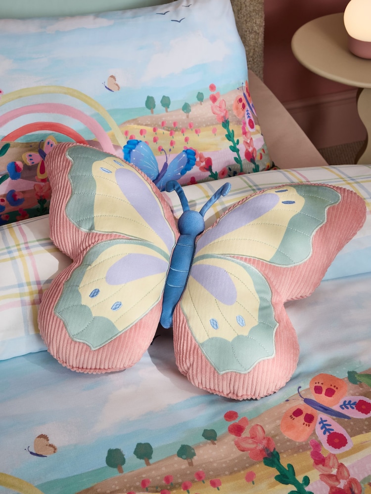 Lilac Purple Butterfly Cushion - Image 1 of 4