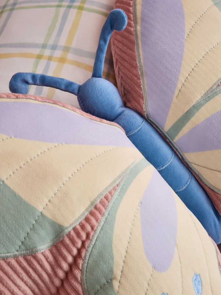 Lilac Purple Butterfly Cushion - Image 2 of 4