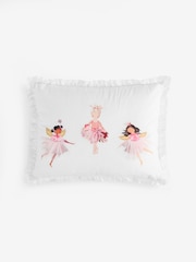 White Pretty Fairies Cushion - Image 1 of 2