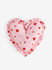 Pink/Red Ruffle Hearts Cushion - Image 2 of 4