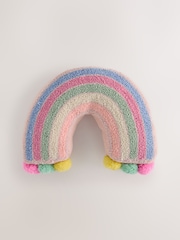 レインボーポンポン付きクッション - 画像 1 / 2