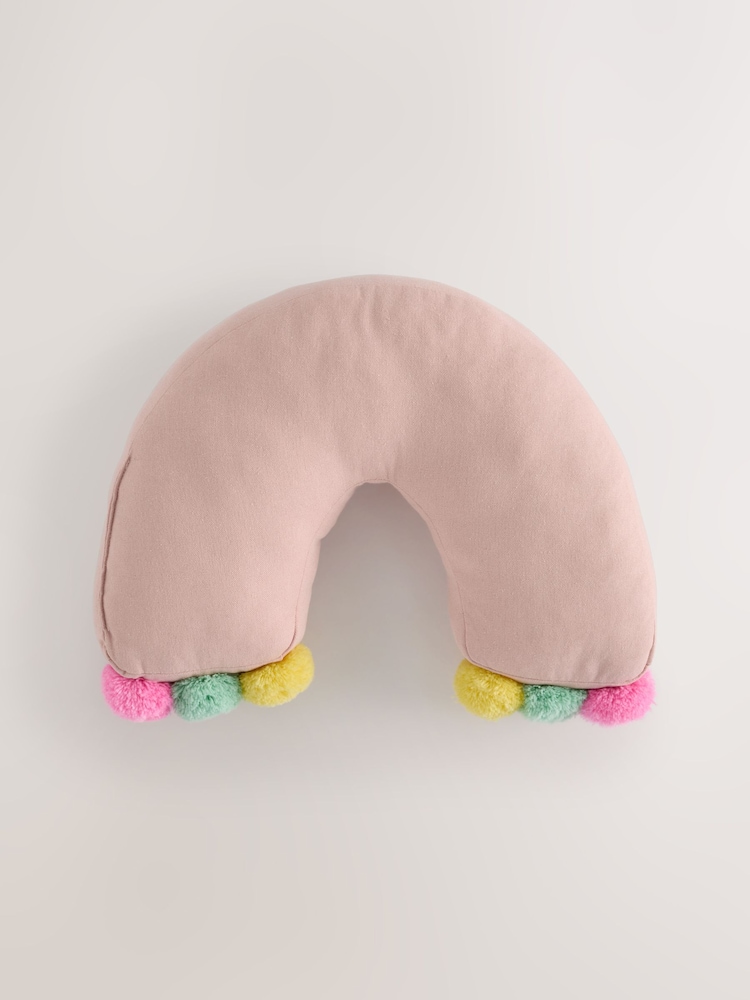 レインボーポンポン付きクッション - 画像 2 / 2