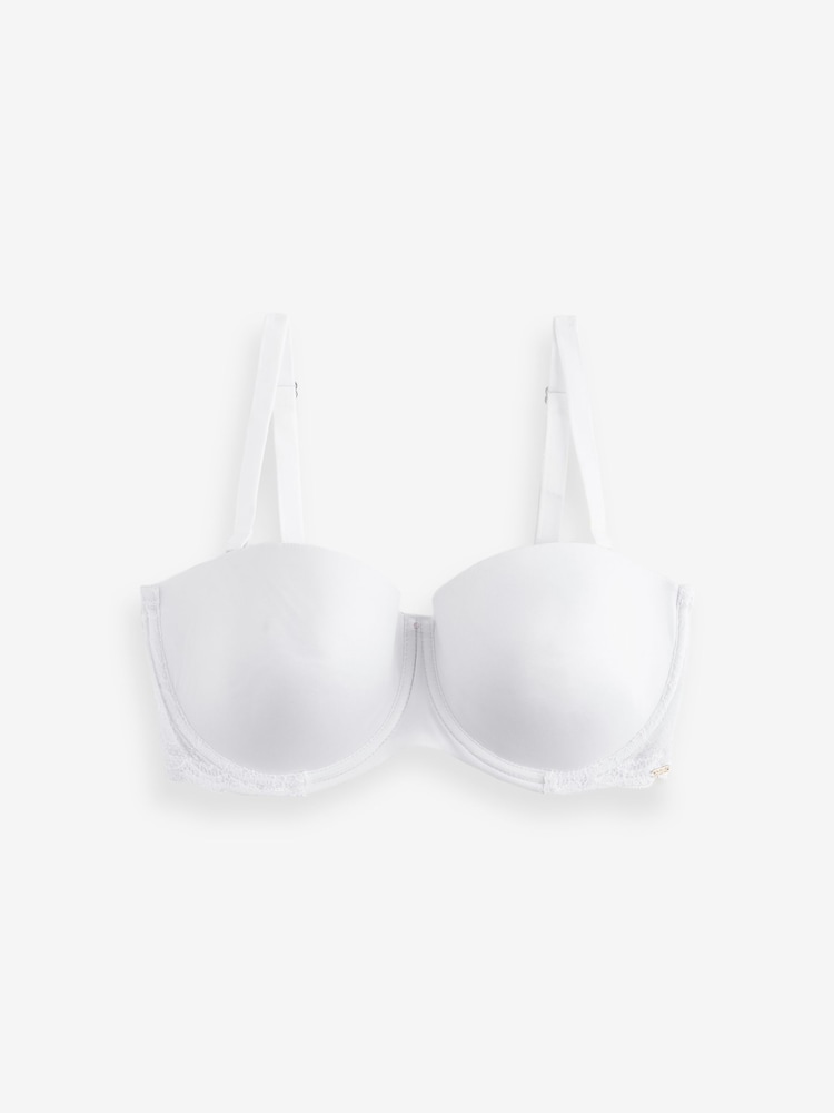 Hunkemöller Angie Padded Underwired Strapless White Bra - Image 1 of 1
