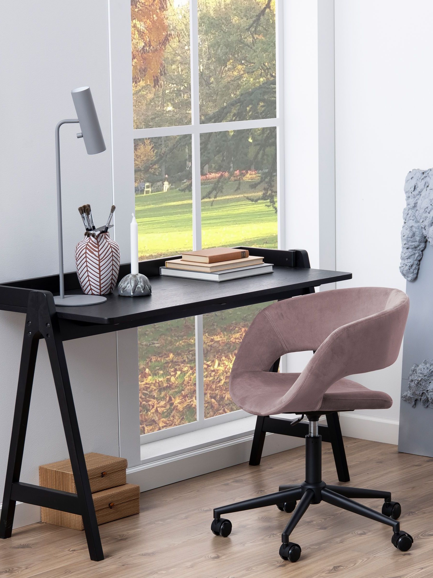 Actona Unisex Black Miso Desk - Image 1