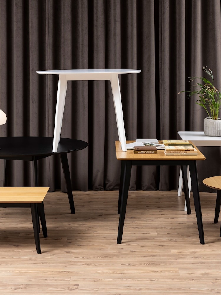 Actona Black Oak Roxby Dining Table - Image 2 of 6