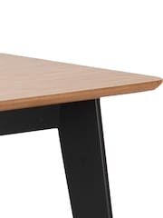 Actona Black Oak Roxby Dining Table - Image 5 of 6