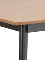 Actona Black Oak Roxby Dining Table - Image 6 of 6