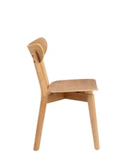Actona Set of 2 Oak Roxby Dining Chairs - Image 6 of 6