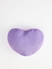 Purple Plush Heart Cushion - Image 1 of 1