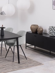 Actona Black Newcastle 3 Door Sideboard - Image 1 of 6