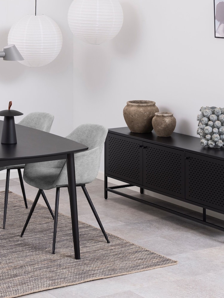 Actona Black Newcastle 3 Door Sideboard - Image 1 of 6