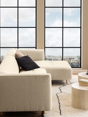 Actona Cream Dice Round Coffee Table Set - Image 1 of 6