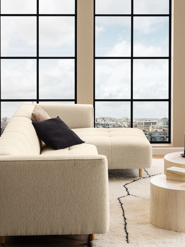 Actona Cream Dice Round Coffee Table Set - Image 1 of 6
