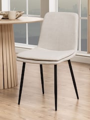 Actona Beige Cream Becca Dining Chair Set of 4 - Image 2 of 6