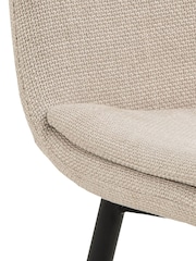 Actona Beige Cream Becca Dining Chair Set of 4 - Image 6 of 6