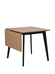 Actona Black Oak Roxby Extending 2-4 Seater Dining Table - Image 4 of 6