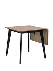 Actona Black Oak Roxby Extending 2-4 Seater Dining Table - Image 6 of 6
