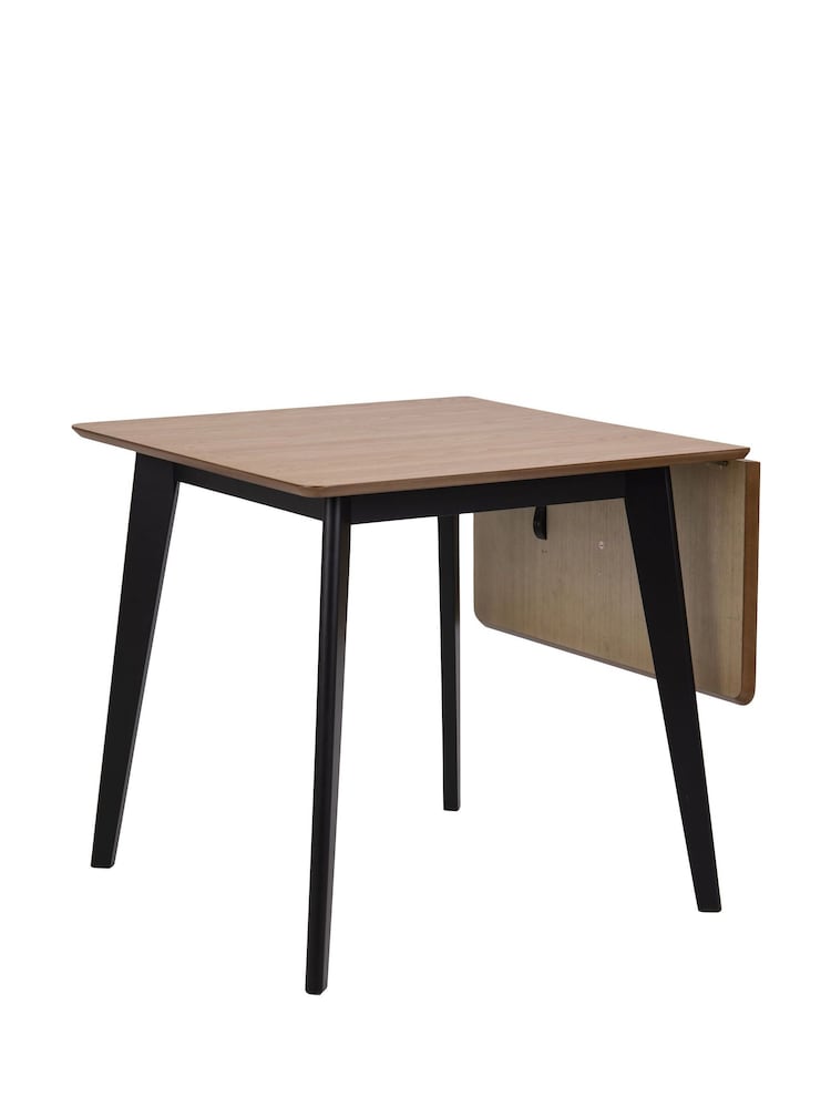 Actona Black Oak Roxby Extending 2-4 Seater Dining Table - Image 6 of 6
