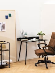 Actona Brown Brad Swivel Office Chair - Image 1 of 6