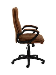 Actona Brown Brad Swivel Office Chair - Image 4 of 6