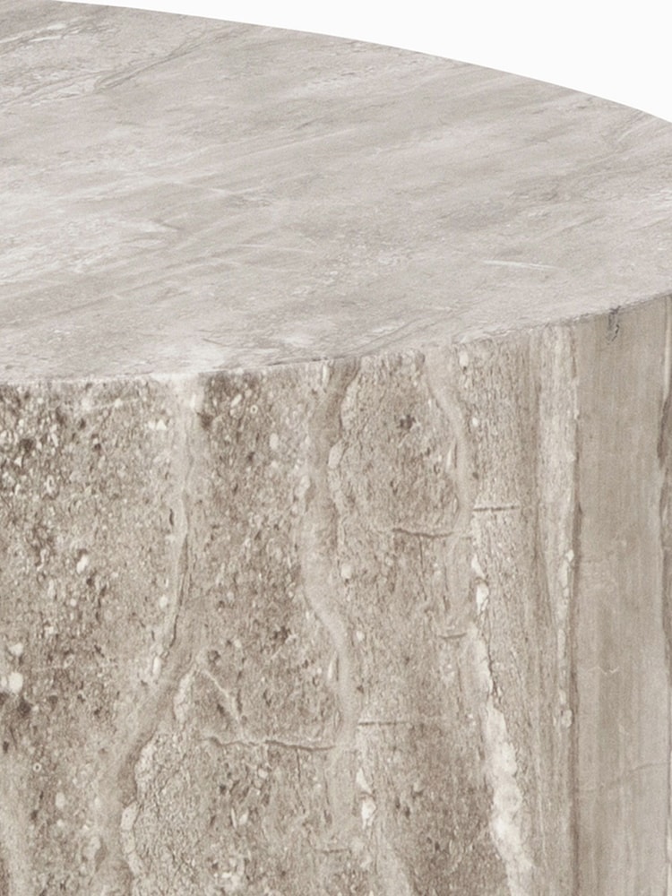 Actona Grey Dice Round Coffee Table Set - Image 6 of 6