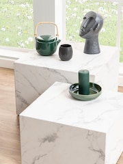 Actona White Dice Square Coffee Table Set - Image 2 of 6